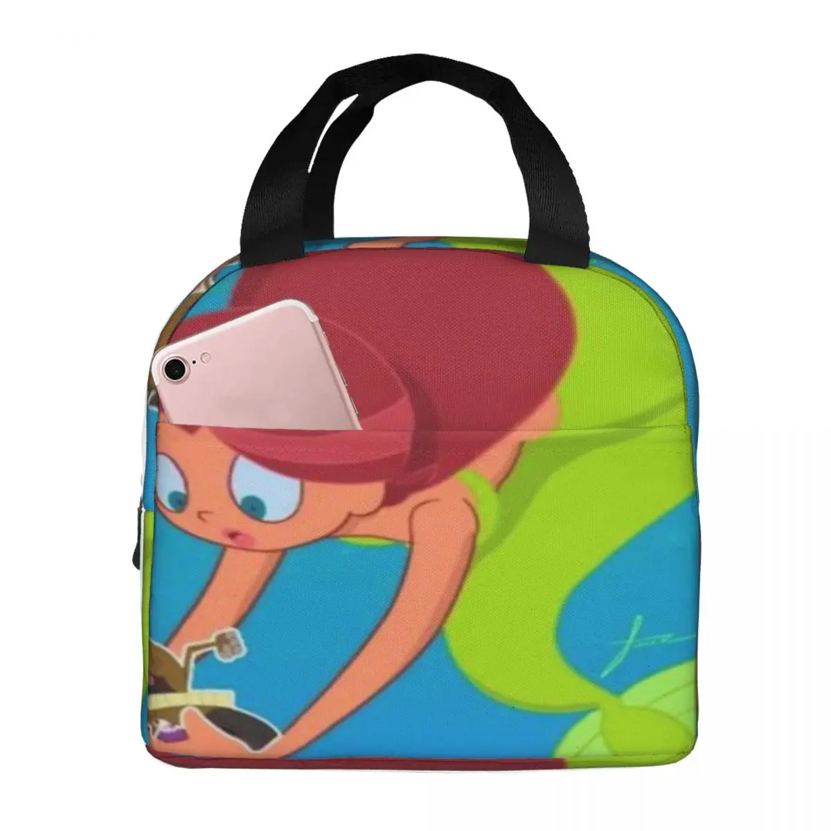 Zig And Sharko Games Lunch Tote Thermo Bag Lunch Box Bag School Lunch Bag