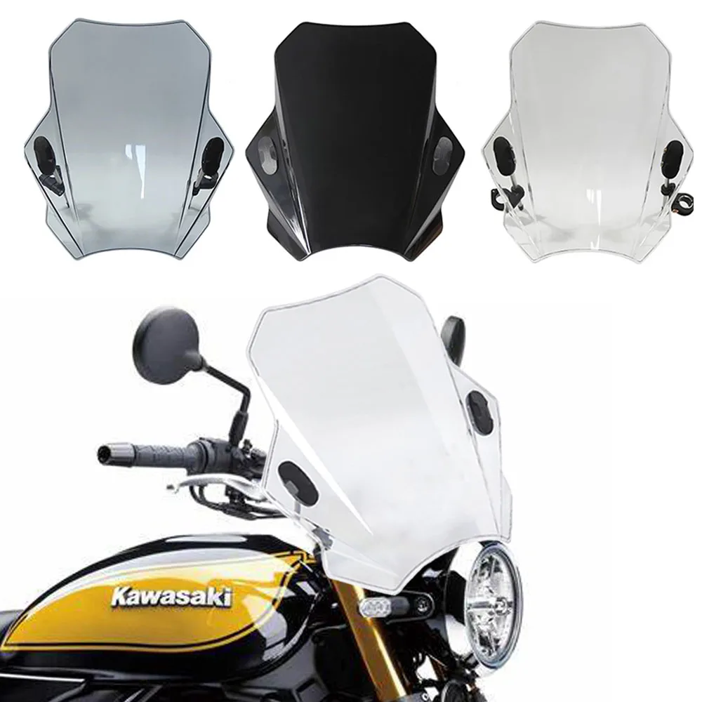 Motorcycle Windshield Glass Cover Screen DeflectorFor Kawasaki Z650RS Z 650 RS fancy style printing glass pc tpu hybrid phone case cover for vivo y70 2020 v20 se color cloud