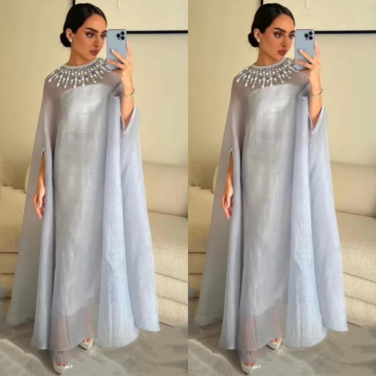 

Fairytale Saudi Arabia Dubai Women Wear Robe Prom Dresses Strapless Zipper Back Ankle Length Evening Party Gowns with Overskirts