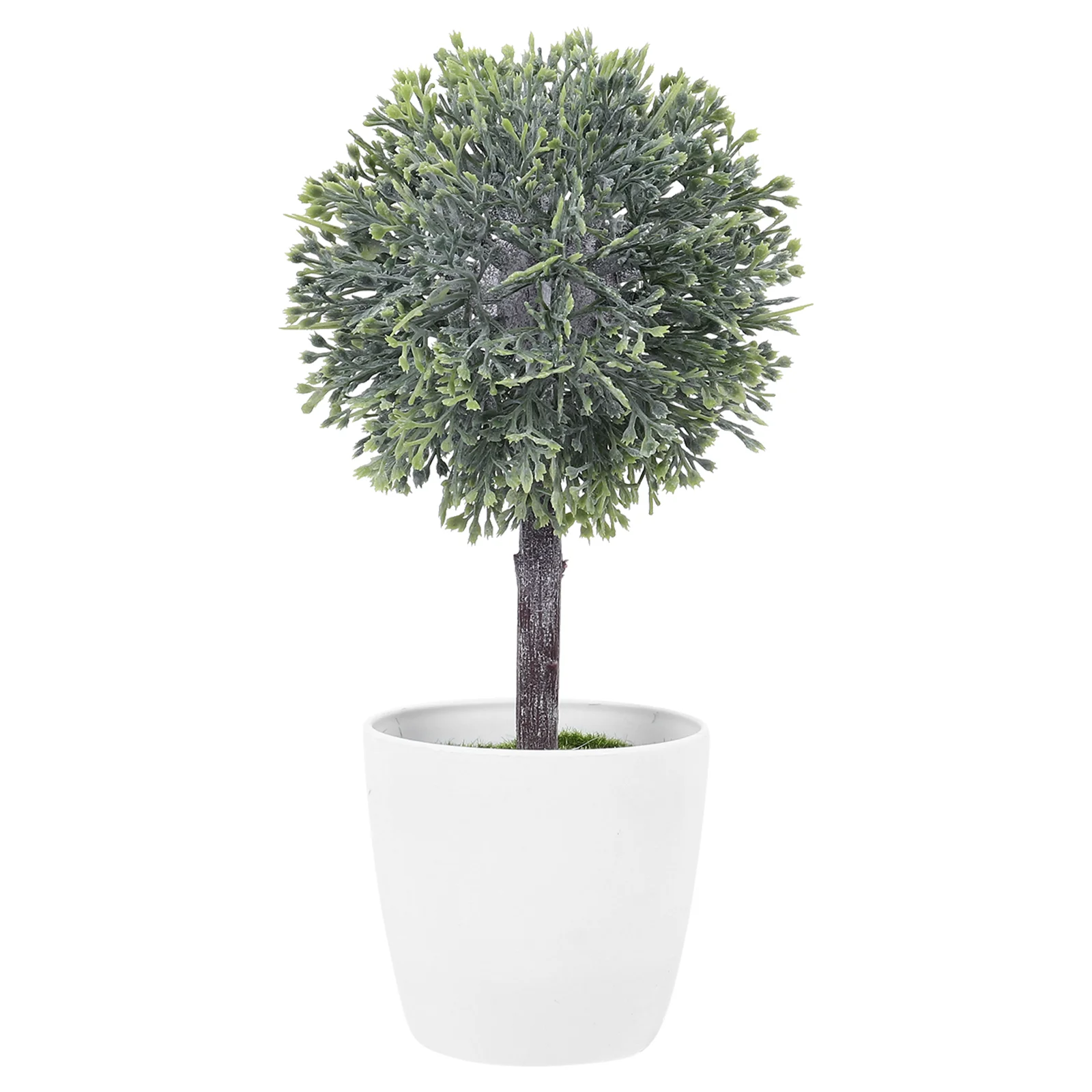 

Artificial Spherical Potted Plant The Office Decor Fake Green Plants Bonsai Window House Desktop Plastic Decors Faux