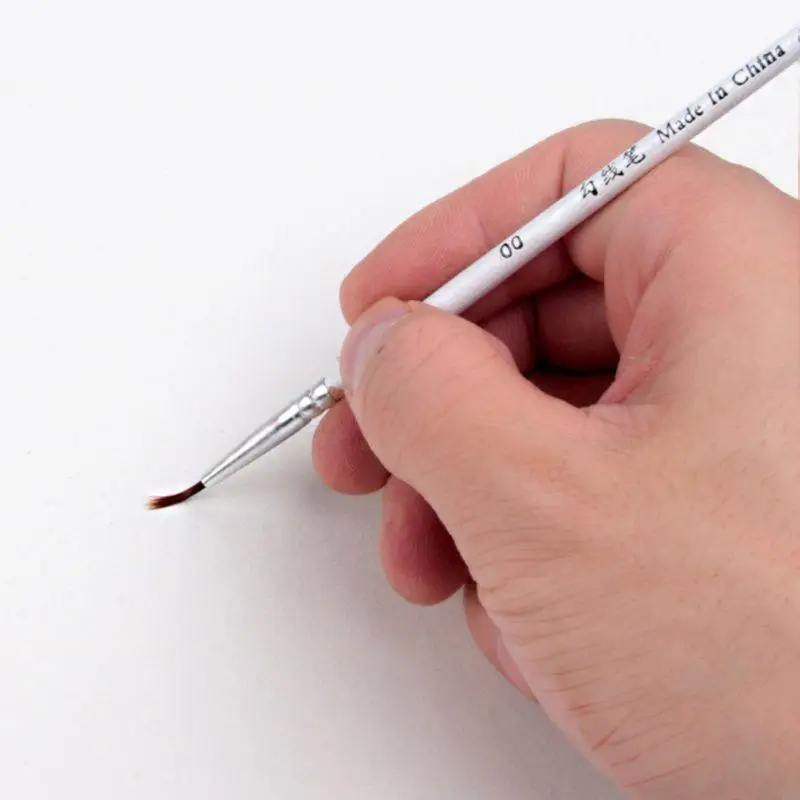 PXPA 3PCS 0 00 000 훅 라인 펜 전문 미세 팁 아크릴을위한 브러시
