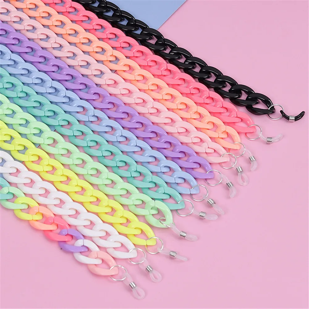 

Acrylic Glasses Chain Fashion Neck Chains Lanyard Pendant Mask Holder Eyeglass Woman Ropes Cord For Glasses Summer Accessories