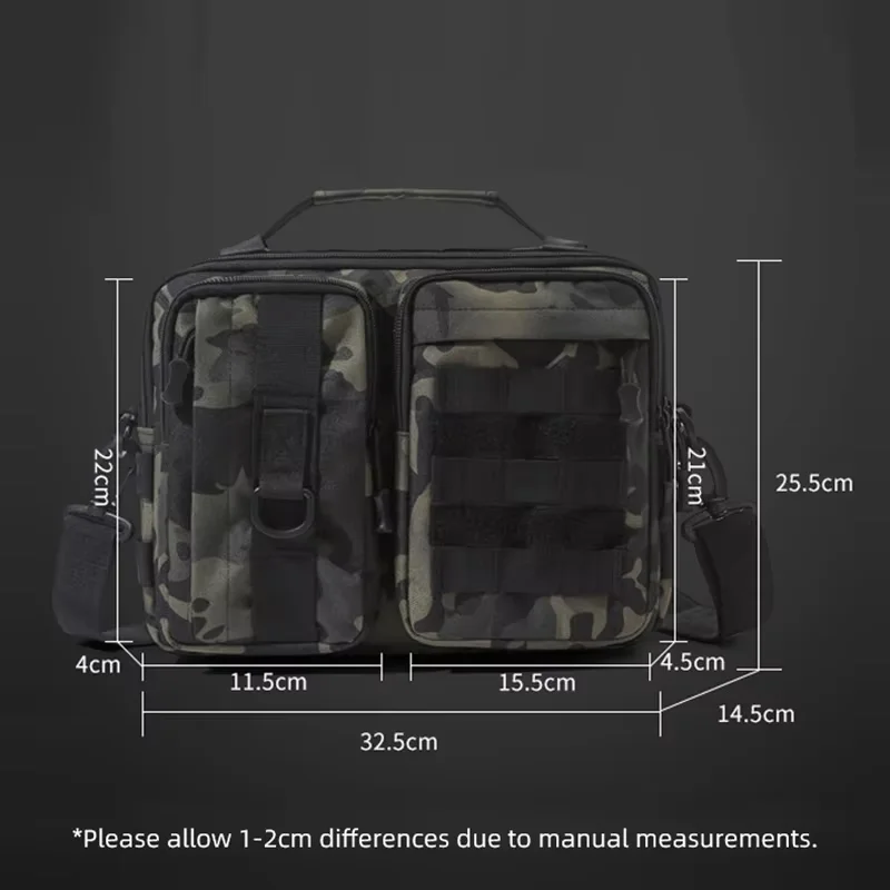 Nylon Tactical Shoulder Bag for Hiking Camping Travel