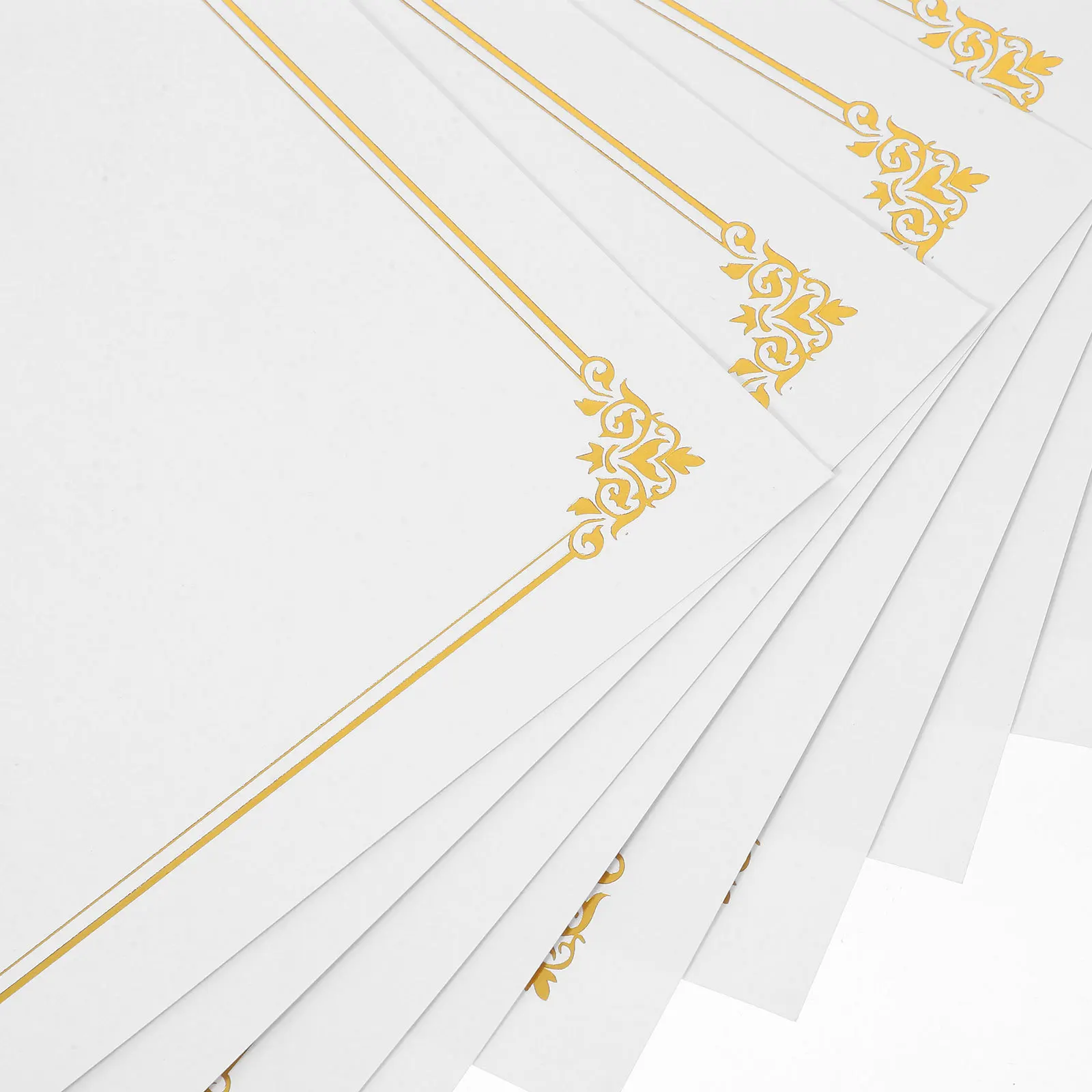 졸업 상장 인쇄를 위한 10개 핫 스탬핑 증명서 용지 A4 빈 증명서 용지