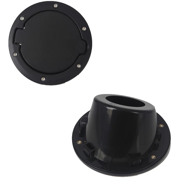 

Black Gas Fuel Tank Gas Cap Cover Accessories For Jeep Wrangler JK 2007-2017