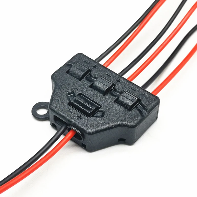 1pc Eisenbahn Zug Port Sharing Box 3/6 Verteilung Port Hub Für SMD Led Modell Miniatur Beleuchtung System DC lampe – Detail 7