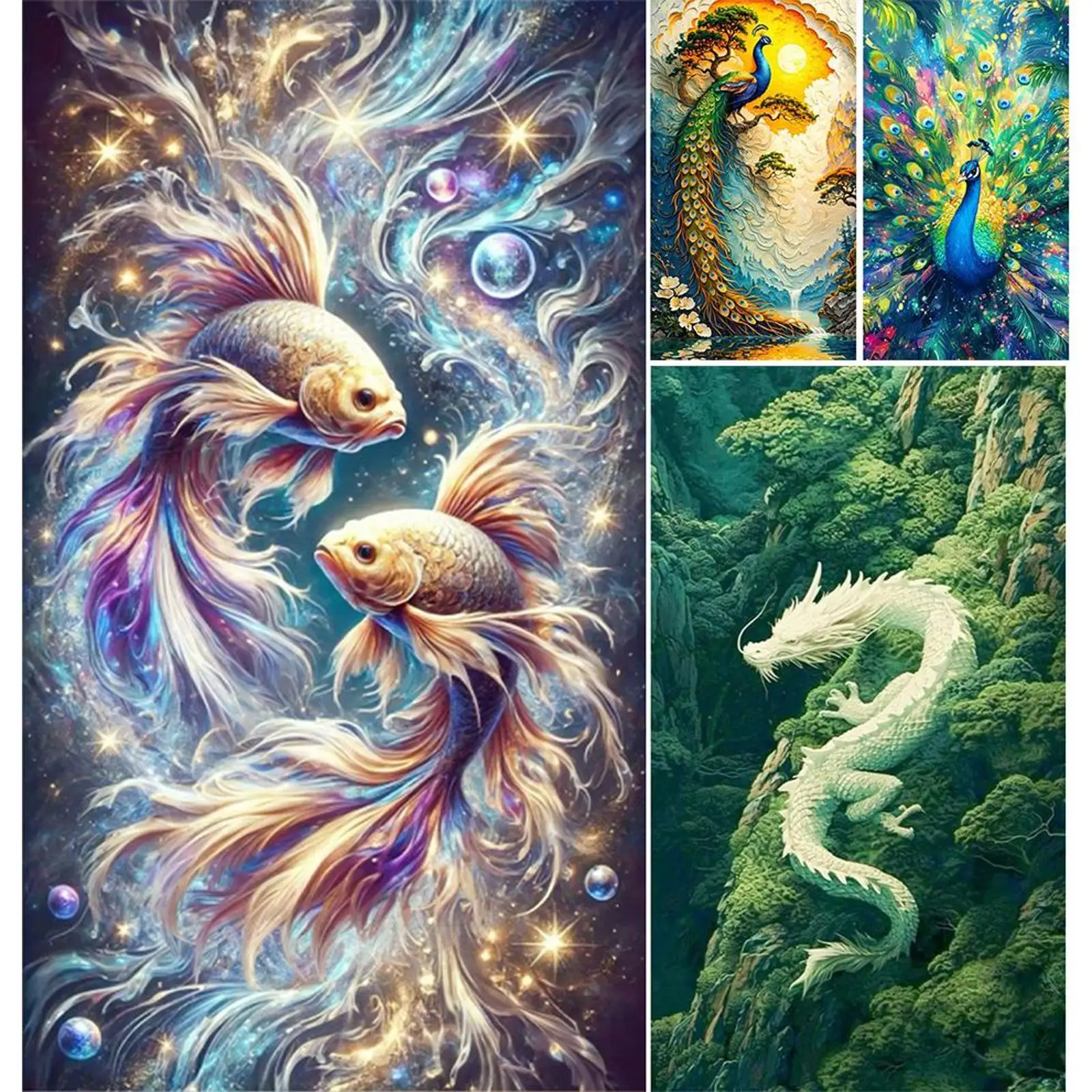 5D DIY Full Square Drill Diamond Painting Animal Kit Home Decoration ...
