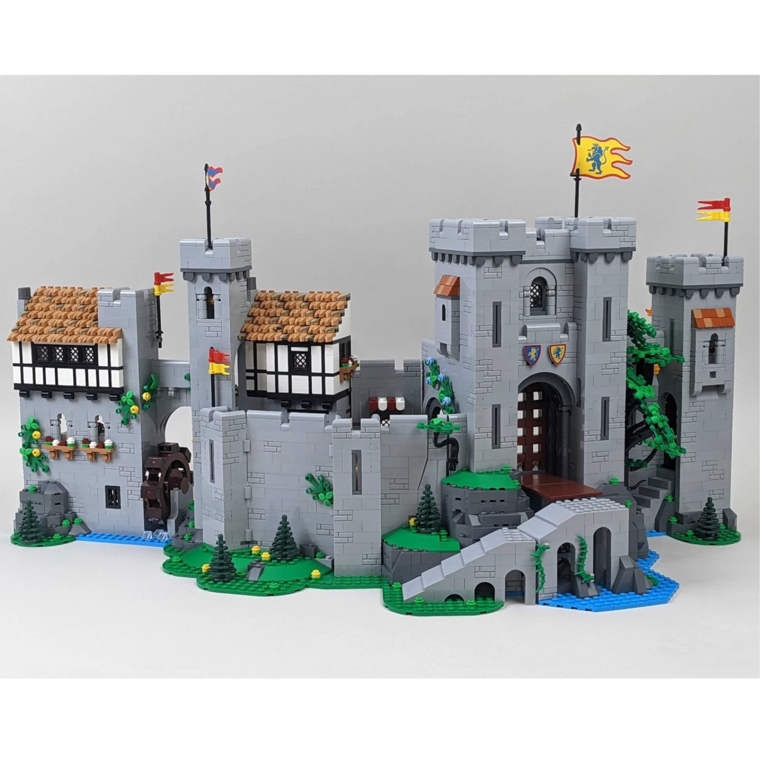 baas Betuttelen Aardappelen In Voorraad 10305 Lion King Kasteel Ridders Middeleeuwse Kasteel Model  Bouwstenen Vergadering Bricks Set Speelgoed Voor Kinderen Gift - AliExpress