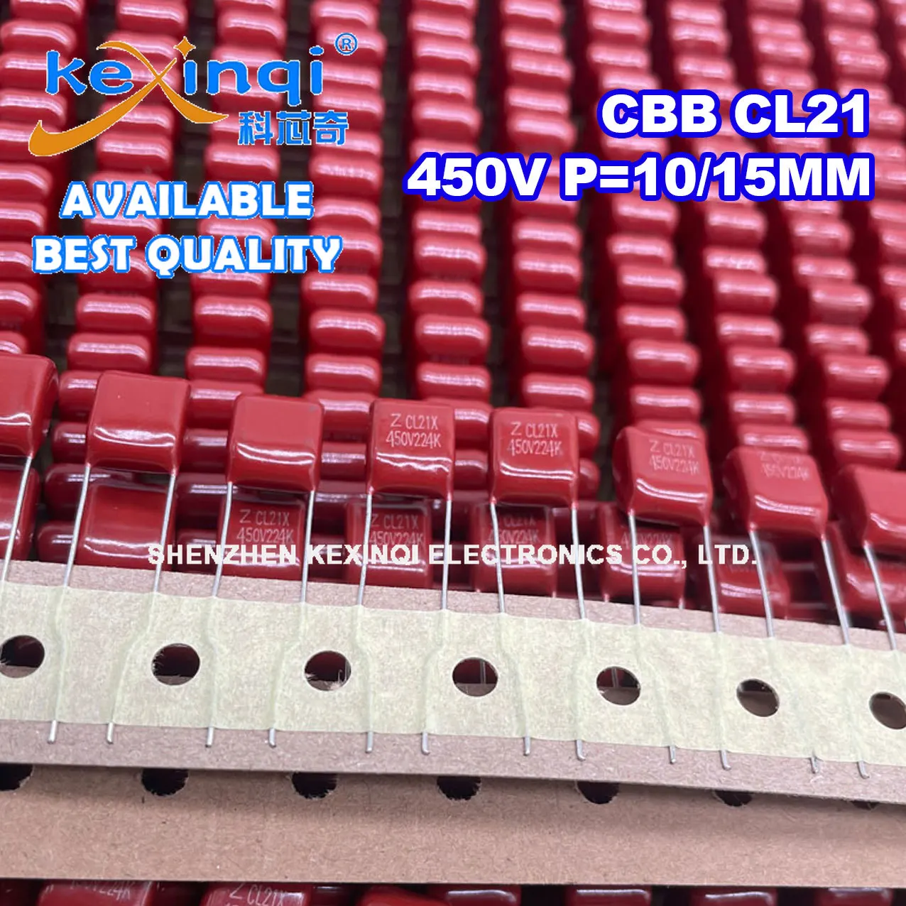 10 Pz 450V Cl21 Farad Cbb Condensatore A Film Di Polipropilene Hjc 105K 1Uf 105K 474K 105K 333J 684K 155K 475K 0.47Uf 1Uf 0.68Uf 1.5Uf