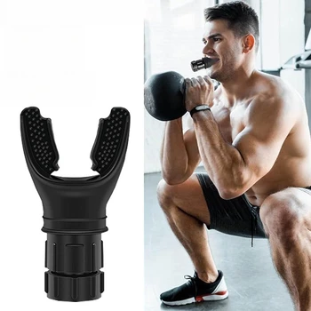 Allenatore Respiratorio Regolabile, Dispositivo per Esercizi Polmonari, per Fitness e Salute Respiratoria, Allenatore Portatile con Boccaglio, Attrezzatura Sportiva