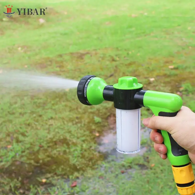 Washing Tool 8 In 1 Jet Spray Gun Soap Dispenser Garden Watering Hose Nozzle Water Gun & Snow