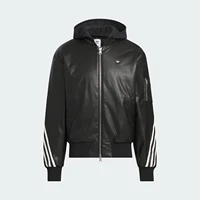 Adidas Originals Veste à capuche sportive en simili cuir pour homme JL7556 4