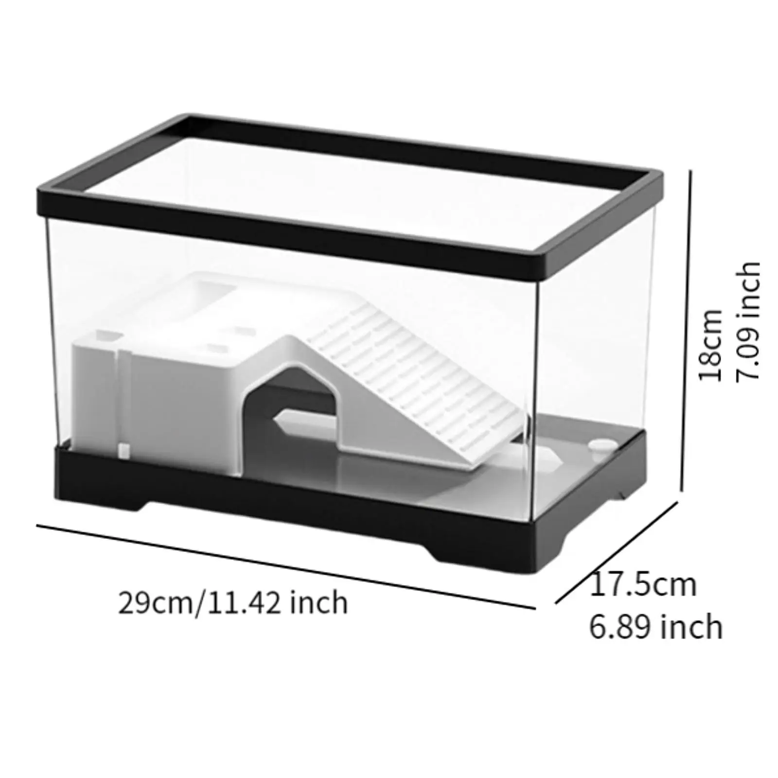 Turtle Tank Tortoises Case Hatching Area Accessories Bottom Drainage Climbing Supplies Sturdy Resting with Platform Indoor Decor