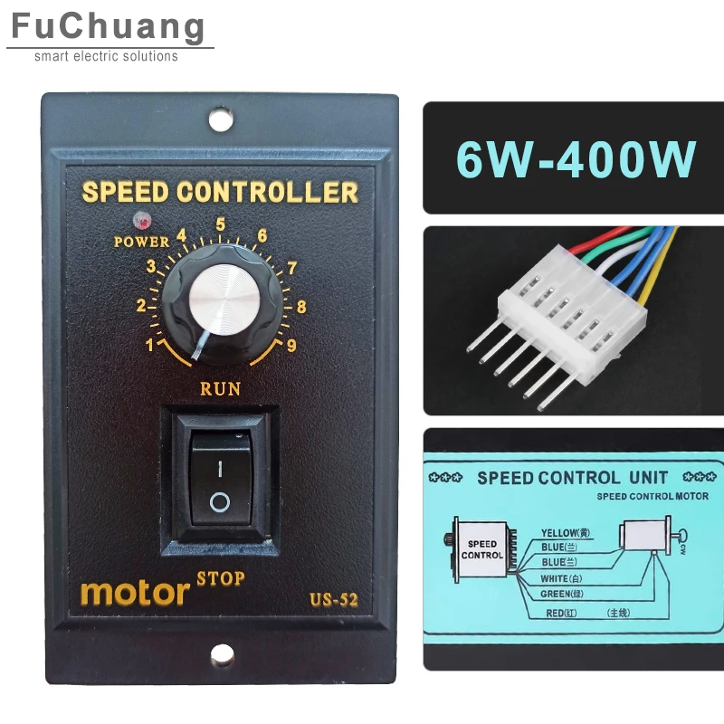 Motor Velocidade Controlador Nos 52 ac 6w 10w 15w 25w 40w 60w 90w 120w 140w 150w 160w 180w 200w 250w 300w 400w
