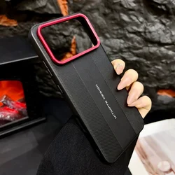 Red Camera Frame Luxury Textured Leather Protective Cover for Honor Win (Color A)