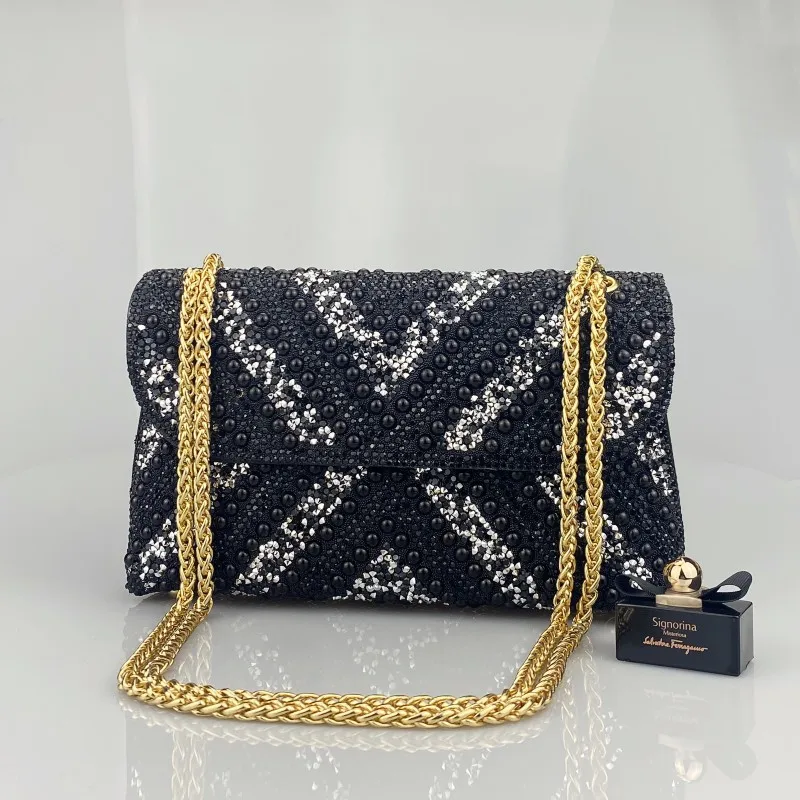 thumbnail image 1 of JIOMAY Bolso de mano dorado exquisito Bolsos de diseñador de lujo Bolso de noche de diseño triangular de alta calidad 2024 Bolsos de noche con contraste de color, 1 of 5