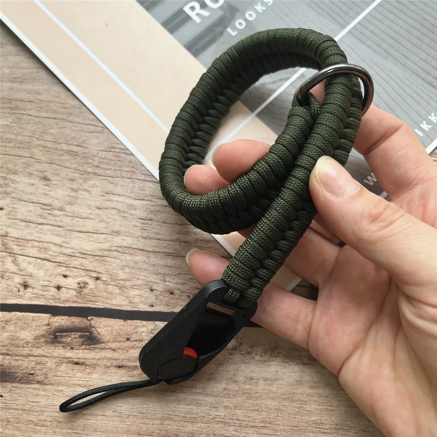 Handmade Portable Camera and Phone Wrist Strap with Anti-Lost Keychain Functionality
