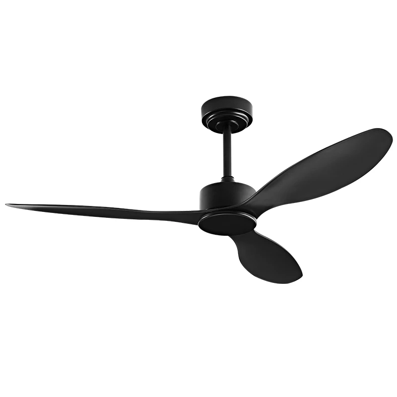 42Inch Industrial Style Black Retro Ceiling Fan with Remote Control 3 Blades For Living Room/Dining Room