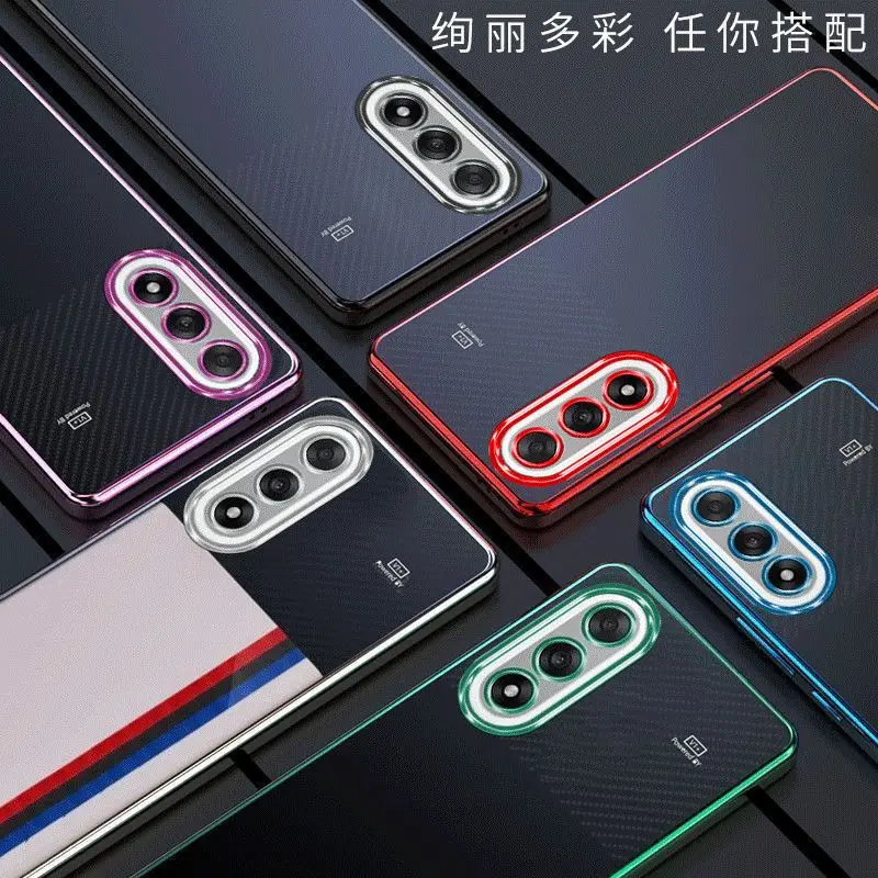 Ultra-Thin Plating TPU Phone Case with Electroplating Transparent Back Cover