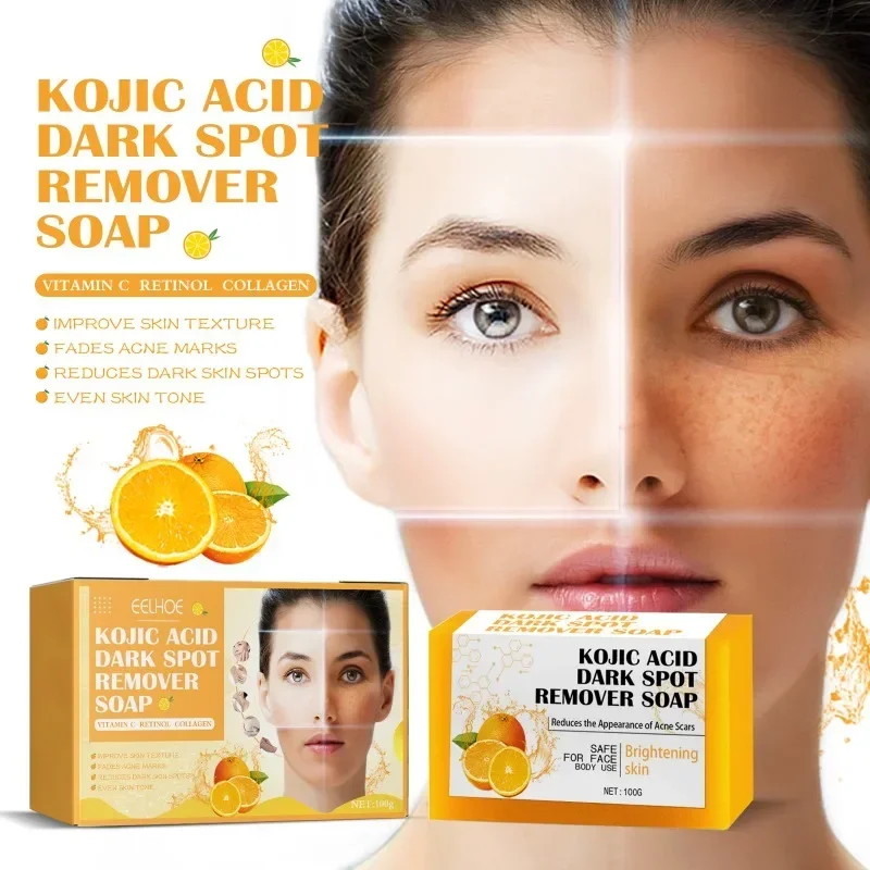 

Sdottor New Kojic Acid Soap Cleaning Bleaching Facial Fade Dark Spots Melanin Shrink Pores Exfoliating whitening brighten Skin C