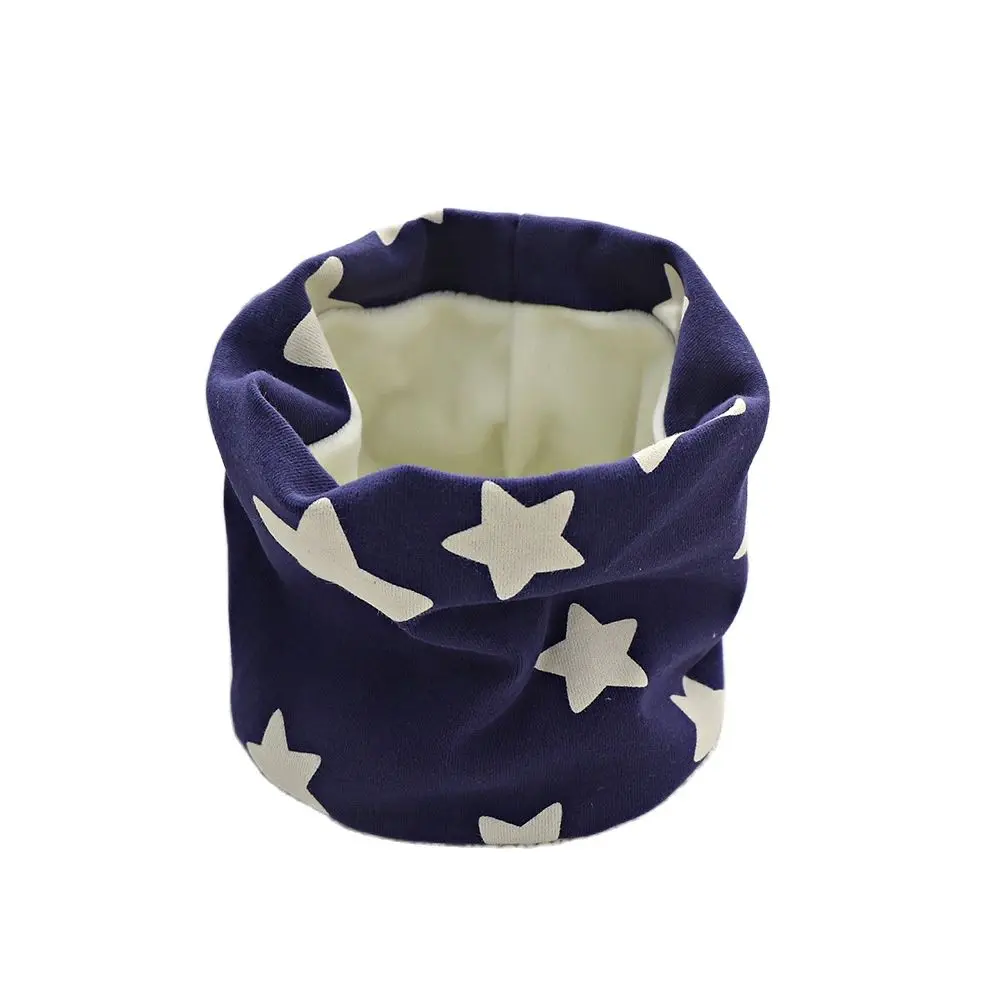 Autumn Winter Cotton Children Scarf Kids O-Ring Scarves Knitted Plush Boys Girls Neck Cover Warm Kids Collar Neckerchief