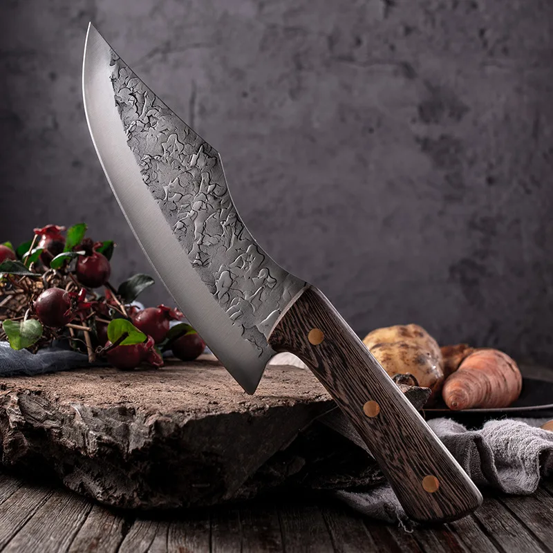 Coltello da disosso da cucina coltello da carne mannaia coltello giapponese  in acciaio ad alto tenore di carbonio coltello da cucina fatto a mano da