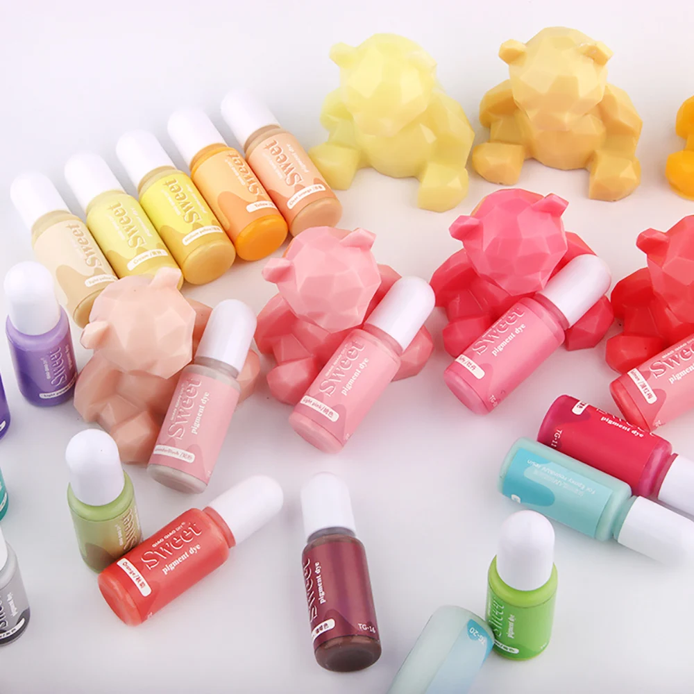 Vibrant 10ML Solid Color Resin Pigment for DIY Crafts and Jewelry Making