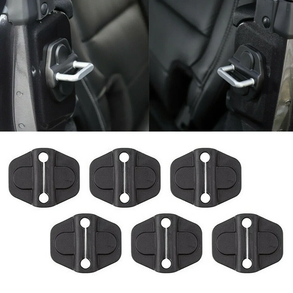 6 Pz Abs Car Door Lock Protector Cover Per Jeep Wrangler Jl Gladiator Jt 2018-2020 Door Lock Cover Tools Accessori Auto