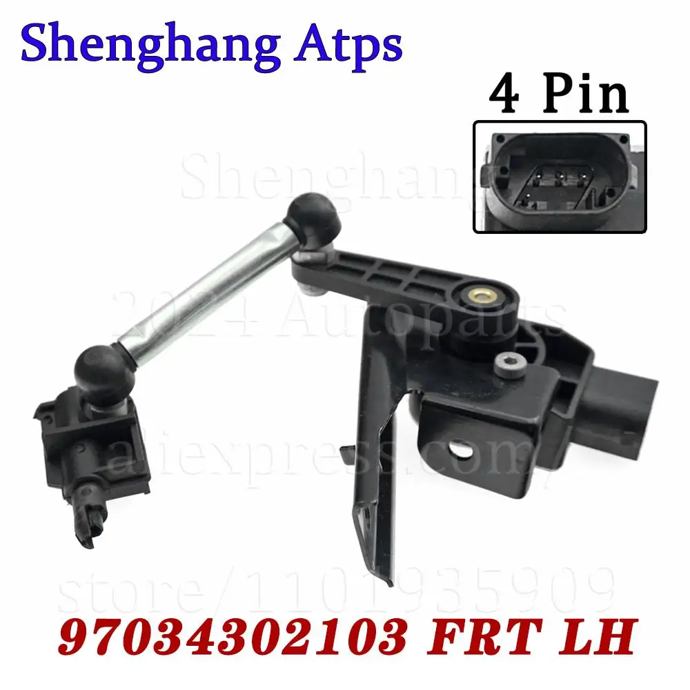 Car Headlight Level Sensor Front Rear RH/LH Height Level Sensor For Porsche Panamera 2010-97034302203 97034302103 97033302204 97033302103