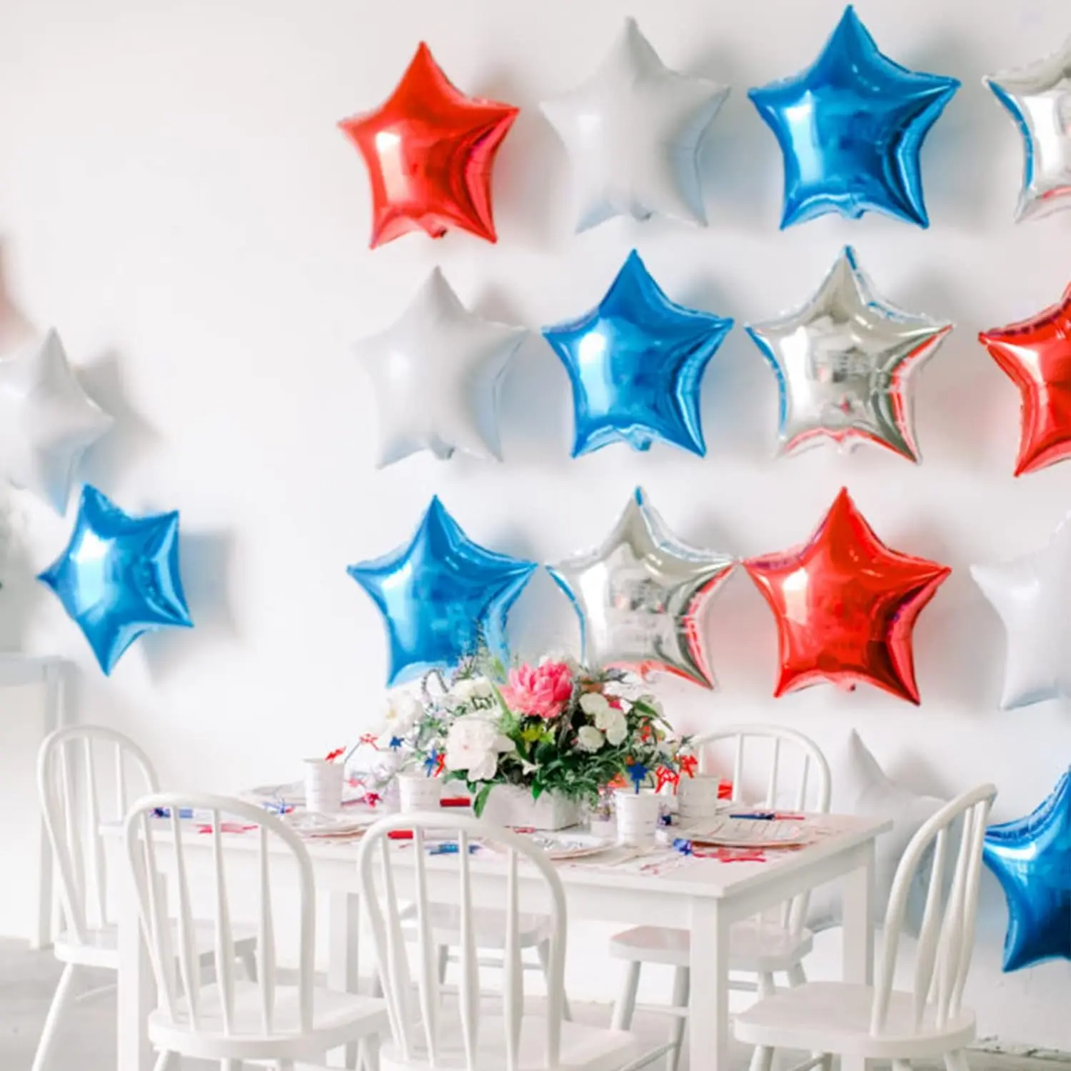 10/5/1 Stück Metallische Stern-Folienballons 18/10 Zoll Hochzeit Geburtstag Party Deko Sternballons Neujahr Weihnachten Heliumballon – Detail 3