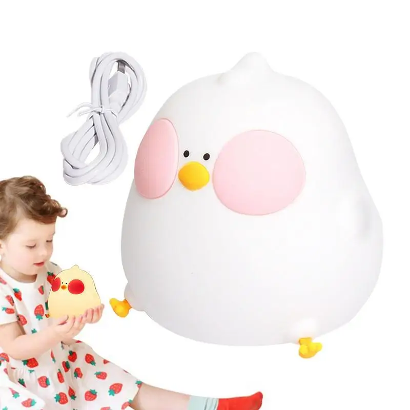 

Kids Night Light 7 Colors Toddler Night Lights Cute Nursery Light LED Silicone Lamp For Girl Bedroom Soft Touch Sensor Lamp