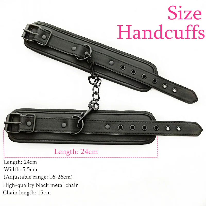 Sex Toys for Couple BDSM Sex Bondage Set Erotic Adults Toys Handcuffs Ankle Cuffs Collar Sex Toy Kit Adults Game SM Products