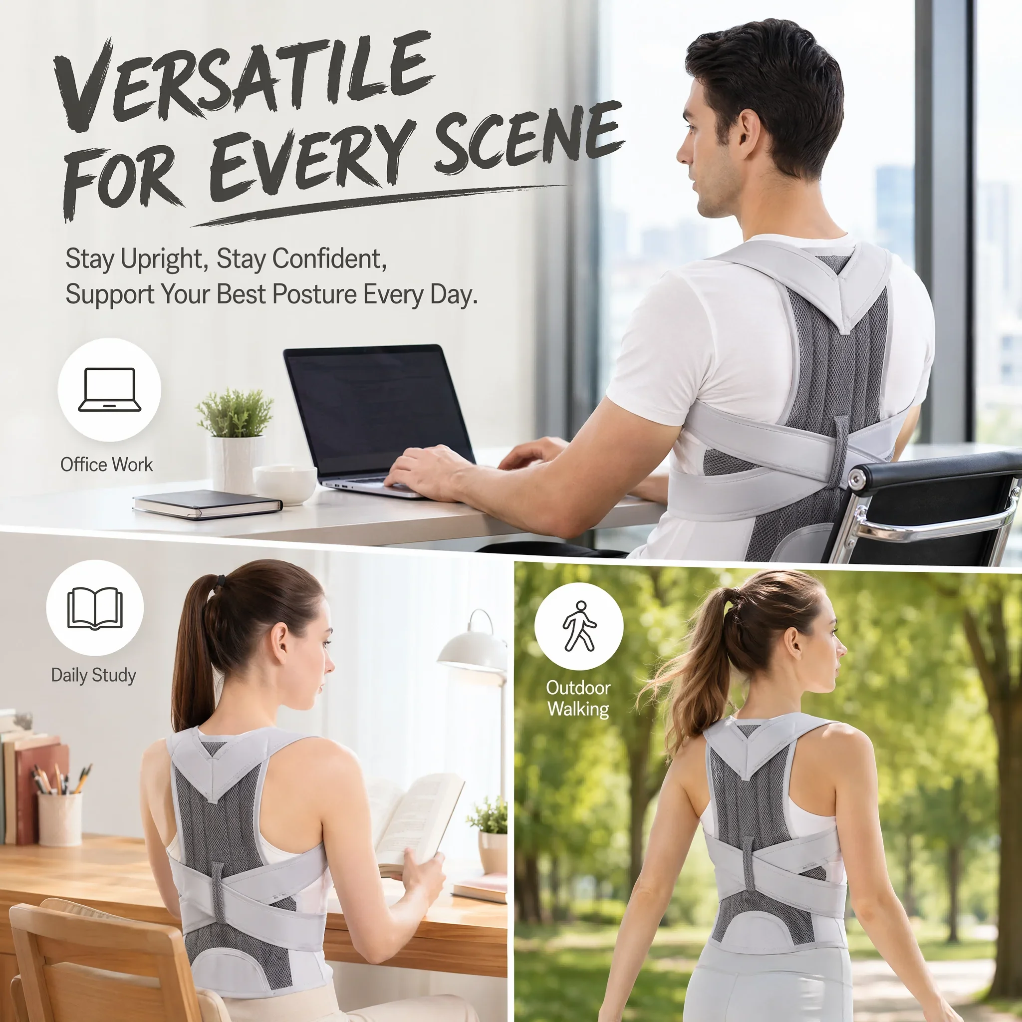 Innovative Posture Corrector and Lumbar Support Belt