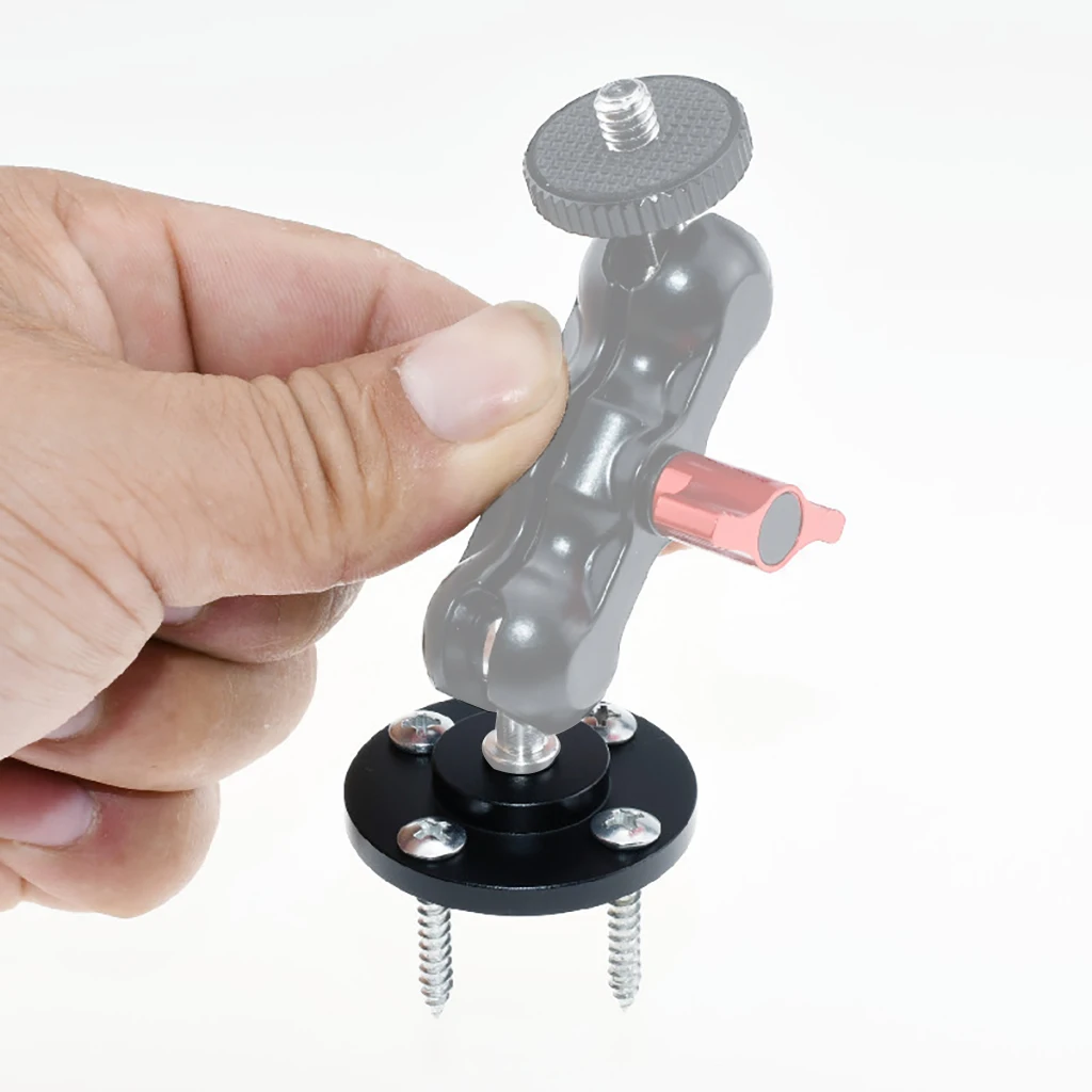 Shoe Mount Metal Plate Wall Mount 1/4 3/8 inch Thread Tripod