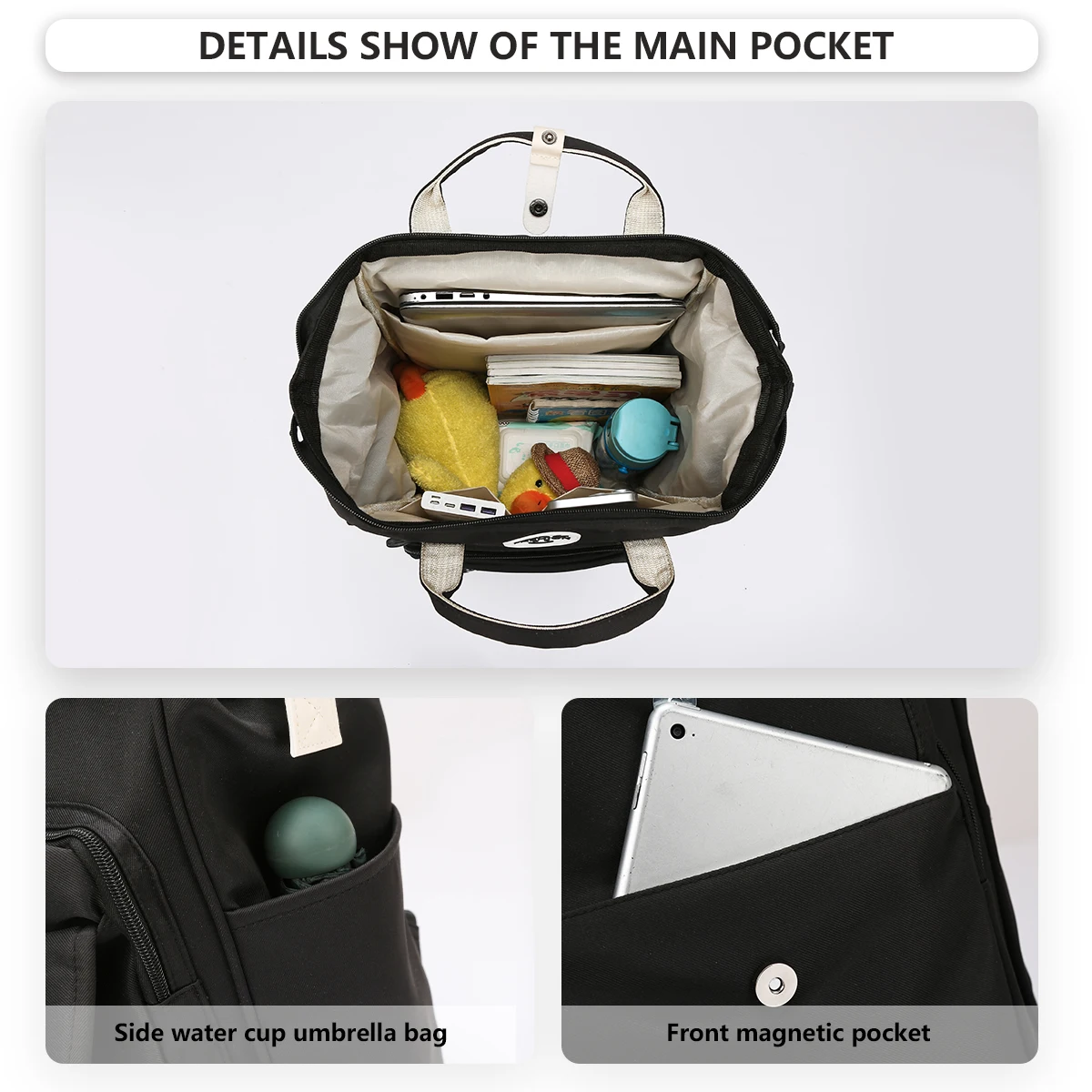 Mummy Bag, Multifunctional Large-Capacity Backpack, Satchel Mother and Baby Backpack, Lightweight Travel Bag for Mom, New Travel Bag for Climbing and Playing, Hiking and Playing with Baby