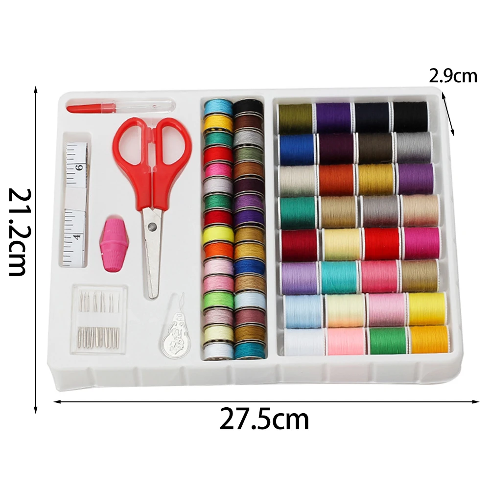 Sewing Kit Complete Needle and Thread Kit for Sewing - 24 Pcs Basic Sewing  kit Sewing Accessories with Portable Bag for Adults, Beginners - Ideal for