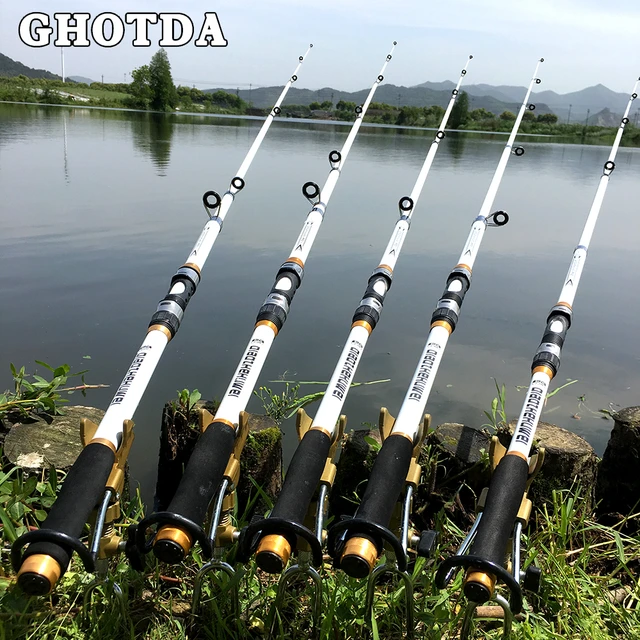 High Quality Carbon Sea Fishing Rod 2.1m 2.4m 2.7m 3.0m 3.6m White Super  Powered Hard Type Trout Bait Feeder River/Boat Fishing - AliExpress