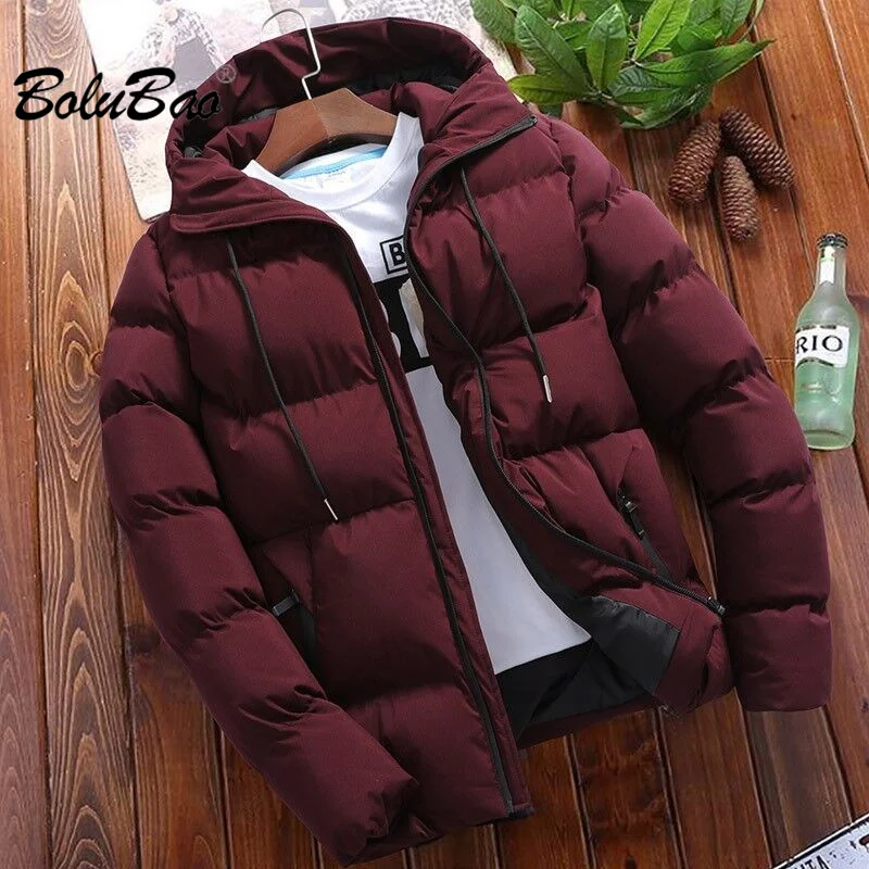 

BOLUBAO 2023 Outdoor Leisure Parker Padded Jacket For Men Pure Cotton Warm Hooded Jacket High Quality Parker Padded Jacket Men