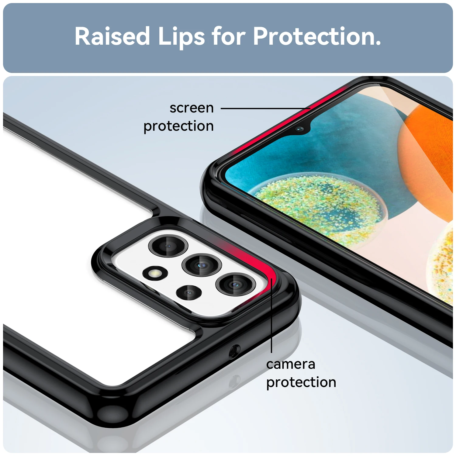 Rugged Shield Colorful Shockproof TPU Bumper Phone Case