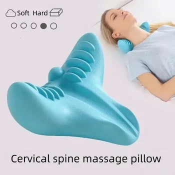 PC Pillow Cervical Traction, Cervical Muscle Relaxer Massager,Shoulder Neck Traction Correction for Relief Spine Alignment jing