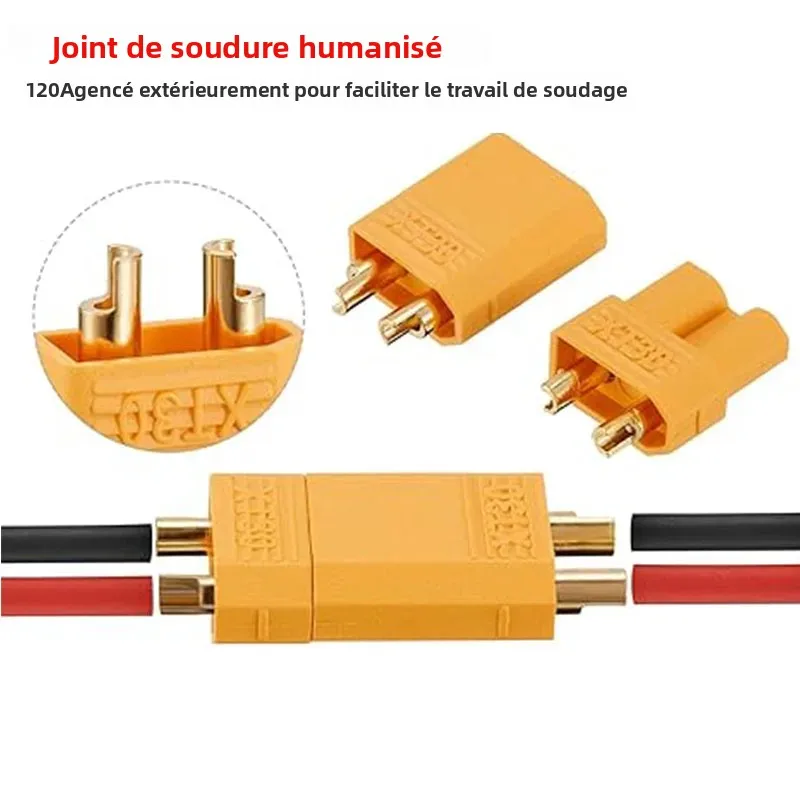 Câble XT30U F 16/14 AWG pour Drone FPV - 10cm à 500cm