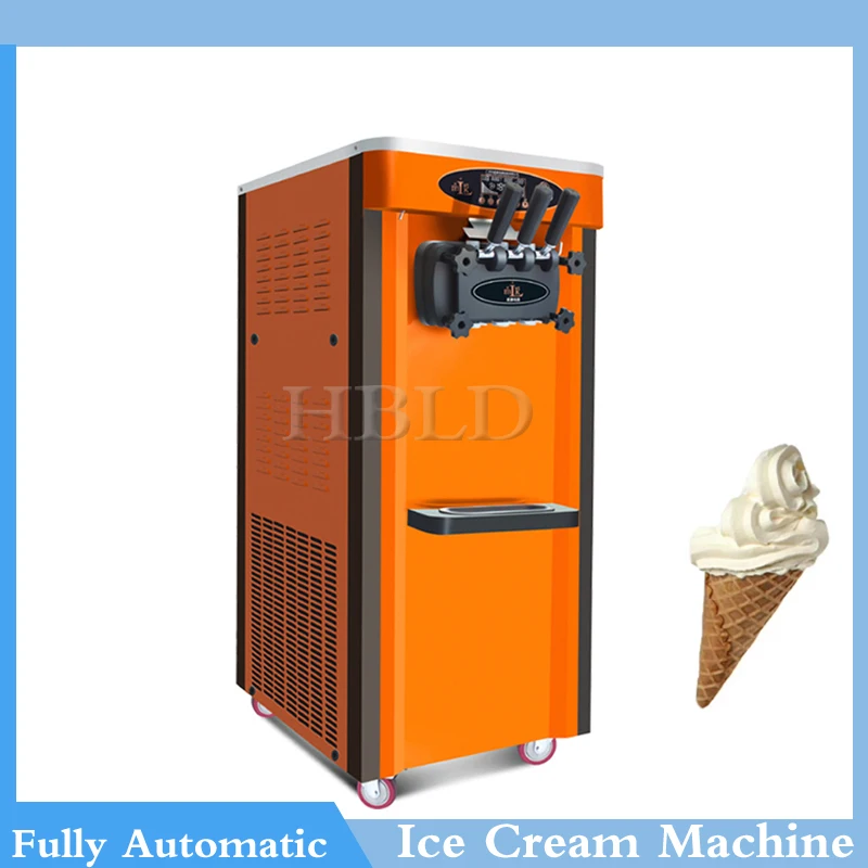 

Commercial Vertical Desktop Ice Cream Machine, Three Flavor Vertical Sweet Cone Machine