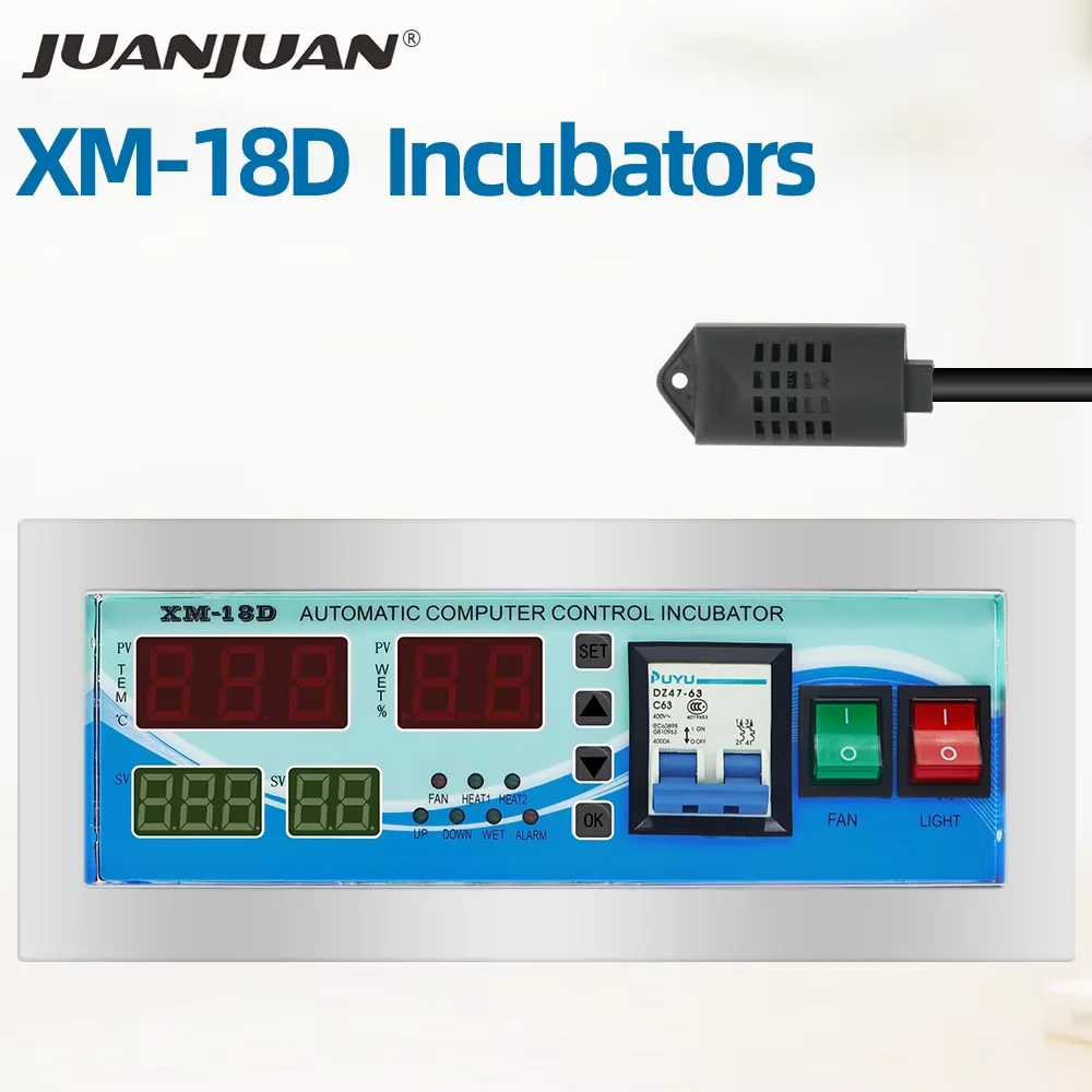 XM-18D 계란 부화기 자동 부화기 온도 조절기 온도 조절 시스템 센서 습도 조절기