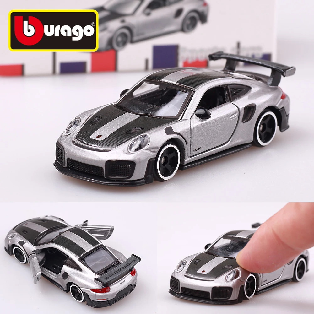 Bburago 1/64 Porsche 911 Volkswagen Ferrari Miniature Alloy Cars Model Diecast Vehicle Replica Car Collection Toy For Boy Gifts 1
