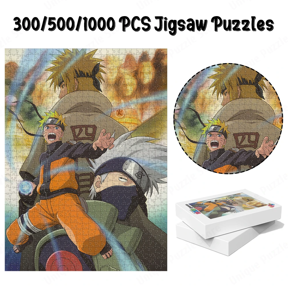 

Uzumaki Naruto Puzzle Hatake Kakashi Large Adult Jigsaw Bandai Animation Characters Games and Puzzles Kids Toys Fun Family Game