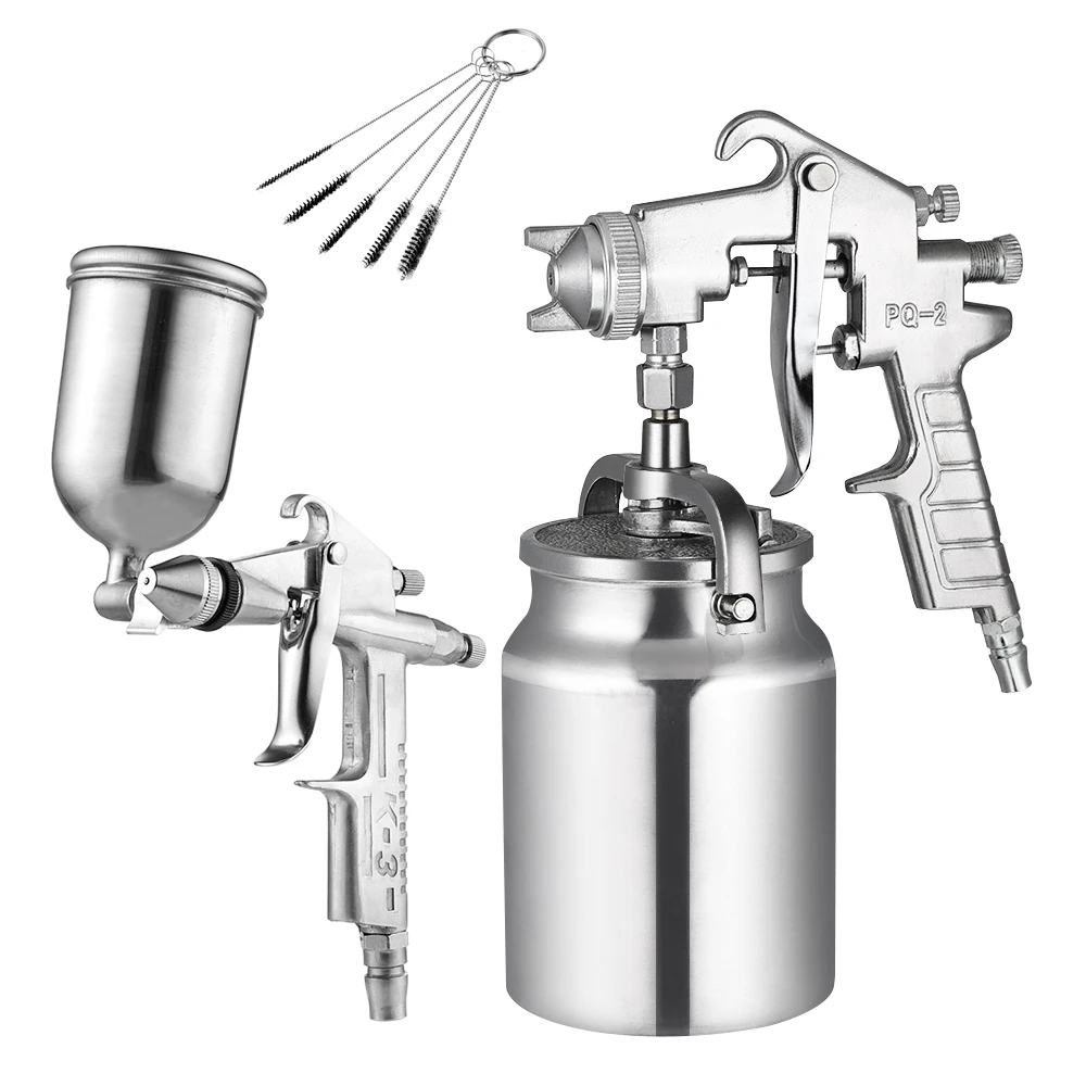 Pneumatic Sprayer Silver Anti Rust Paint Sprayer HVLP Spray Paint