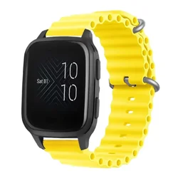 Versatile Silicone Watch Strap - Ocean-Inspired Design in 20mm & 22mm Sizes for 20mm (03-Yellow)