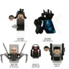 New Mini Skibidi Toilet Man Figure Anime Block Toys TvMan Plus Titan Cameraman Speakerman Bricks Model Toy Kid Birthday Gifts 3