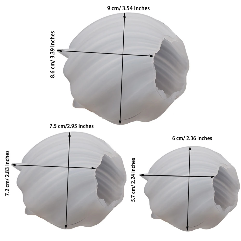 Gemos 3D Geometric Candle Silicone Mold Waves Shape Silicone Molds for Candles DIY Soap Resin Plaster Mould
