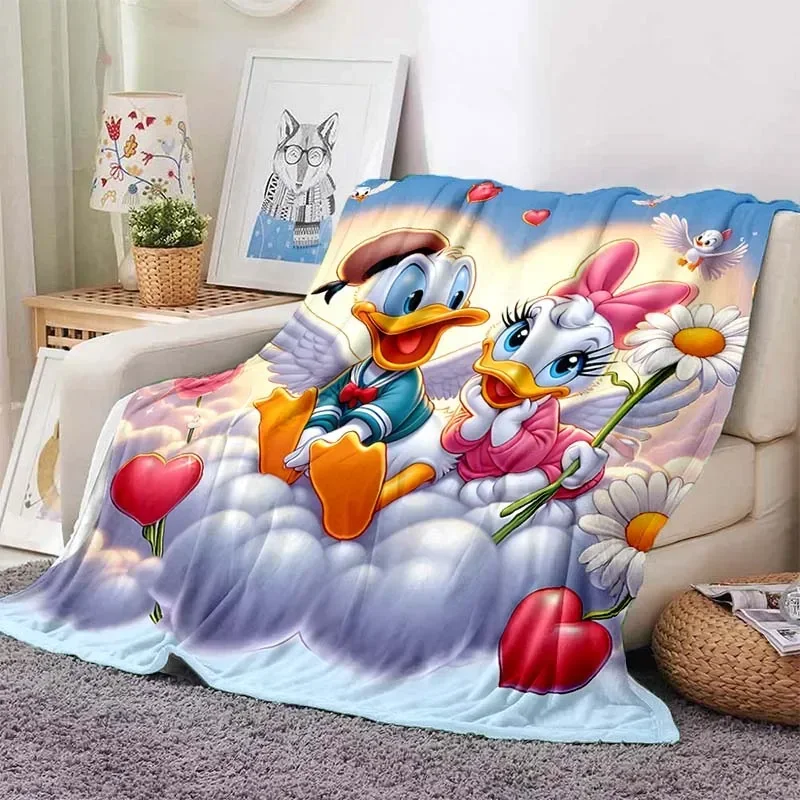Donald Daisy Duck Printed Blanket for Home Travel Soft and Comfortable Blanket for Adults and Children Cartoon Warm Blanket Gift 5